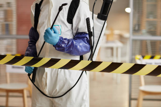 Professional Biohazard Cleanup technician working in Harrisonville, MO